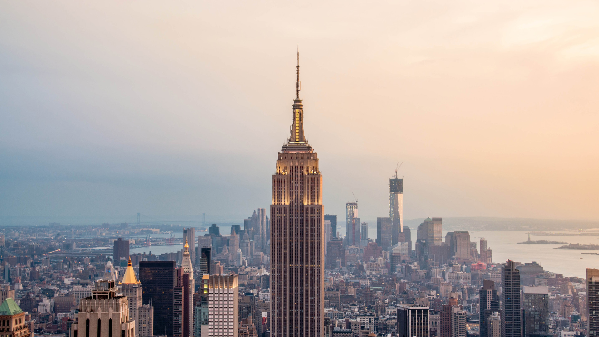 Vue sur Manhattan et l'Empire Stat Building