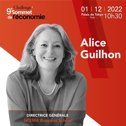 Sommet de l’Economie de Challenges : Alice Guilhon interviendra sur le thème de la « Grande démission » Sommet de l’Economie de Challenges : Alice Guilhon interviendra sur le thème de la « Grande démission »