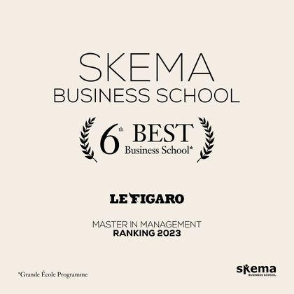 Classement Le Figaro Etudiant 2023 : SKEMA 6e meilleure école de commerce Classement Le Figaro Etudiant 2023 : SKEMA 6e meilleure école de commerce