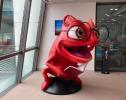 Life-size statues of Leon placed at the Grand Paris campus